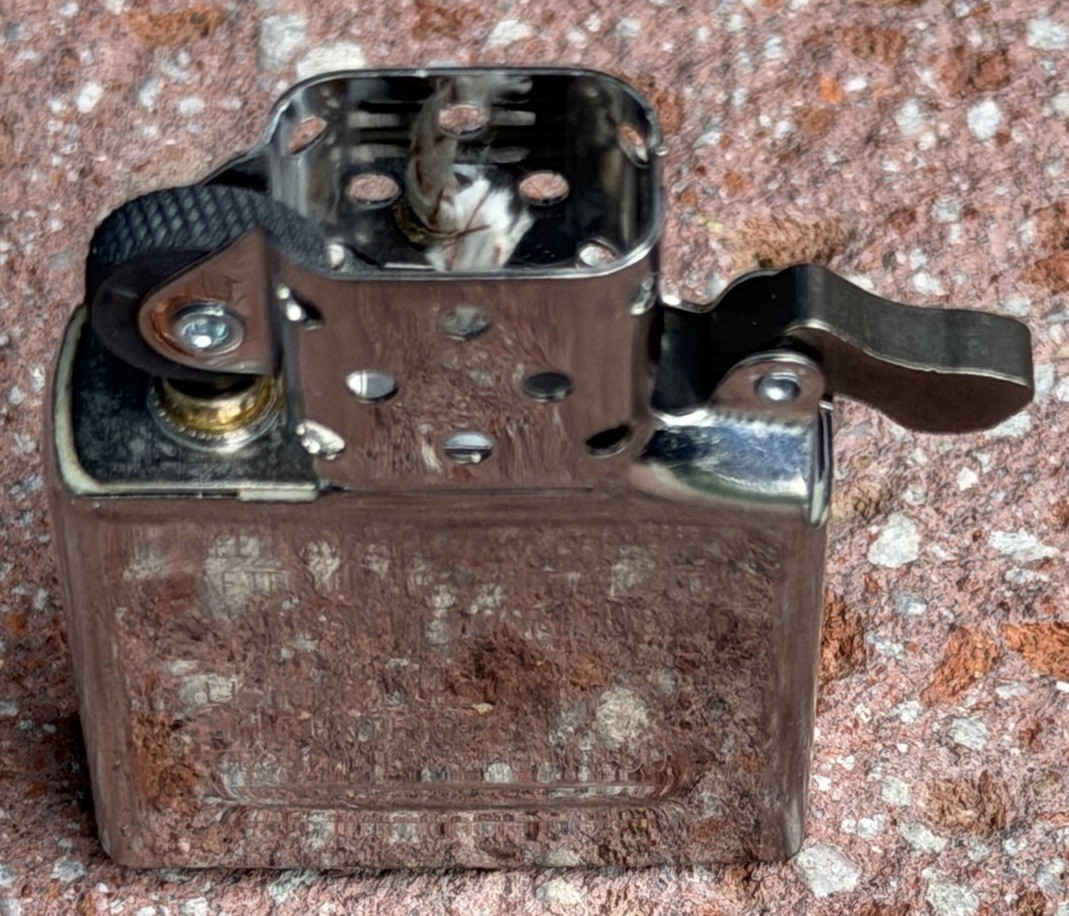 UNFIRED Zippo Lighter Insert Only – Chrome Replacement-Full Size – W/Flint