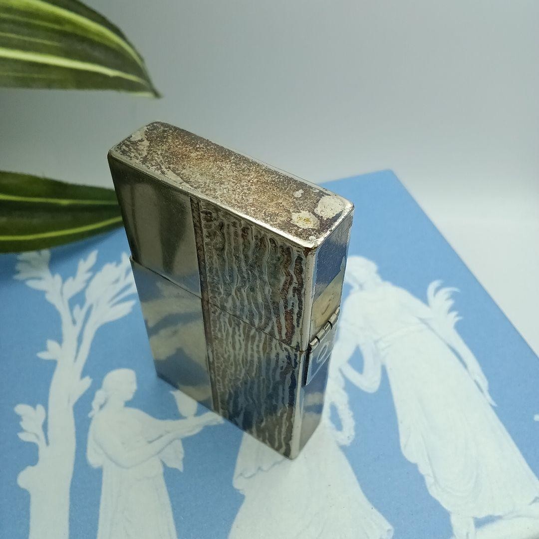 Zippo Vintage 1933 Engraved Silver Lighter Textured Used