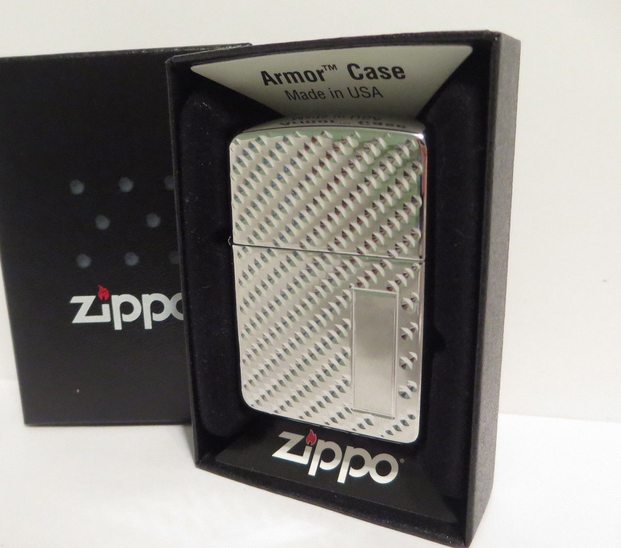Zippo Lighter 2012 Engine Turned Pebble by Grant Duke, Dual Sides, Armor, New