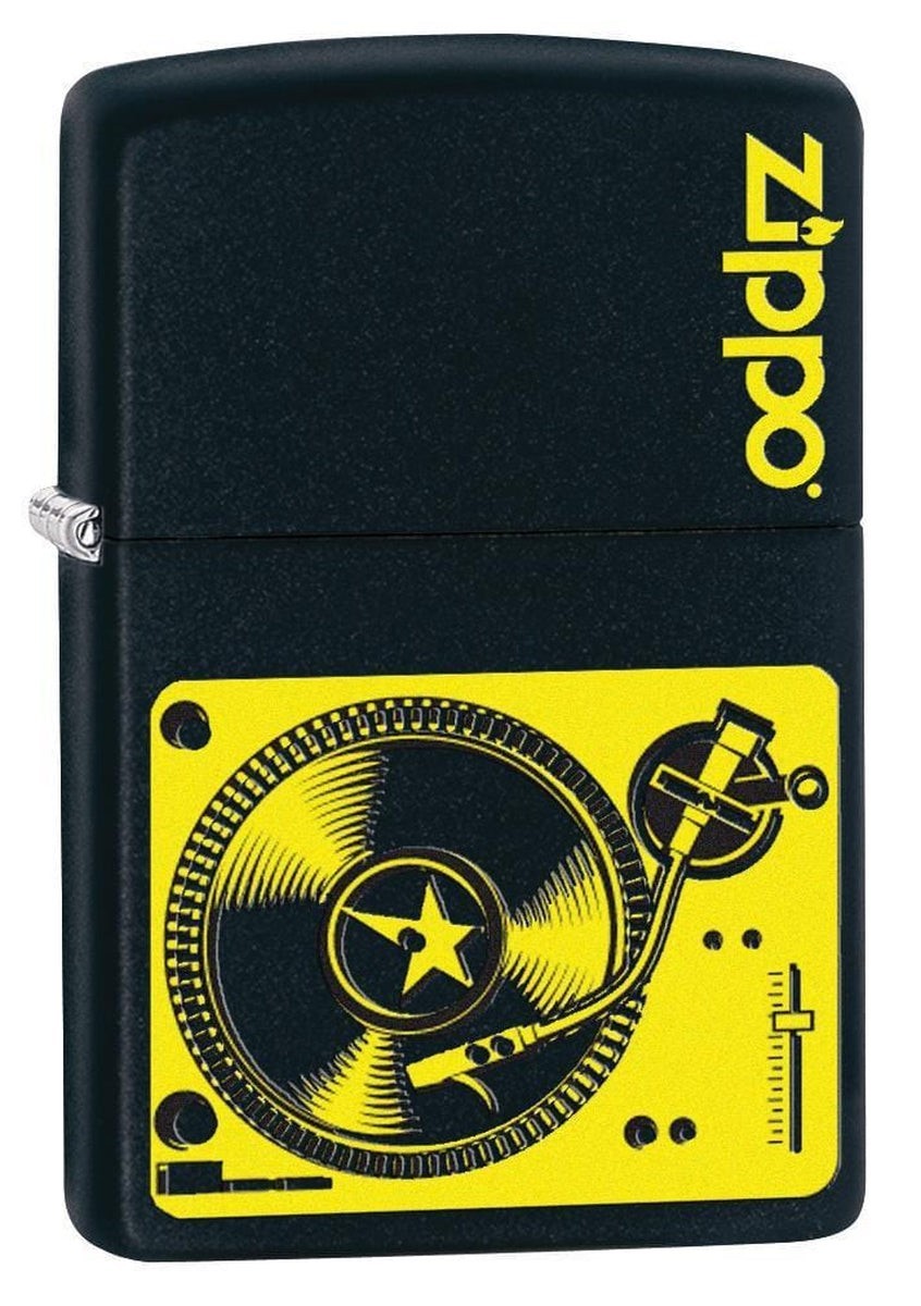 Zippo Music Turntable Lighter, Black Matte NEW IN BOX