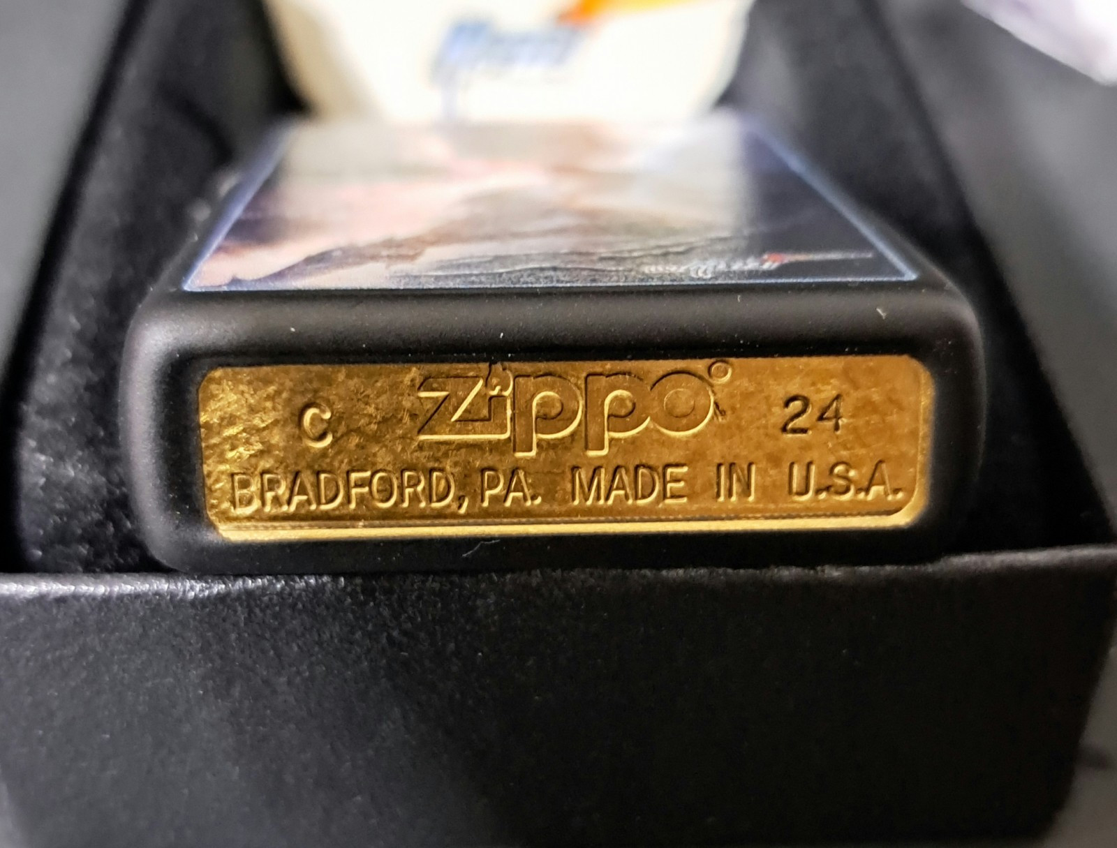 Custom Engraved Goddess Of Lightning Black Matte Zippo Lighter | New 2024