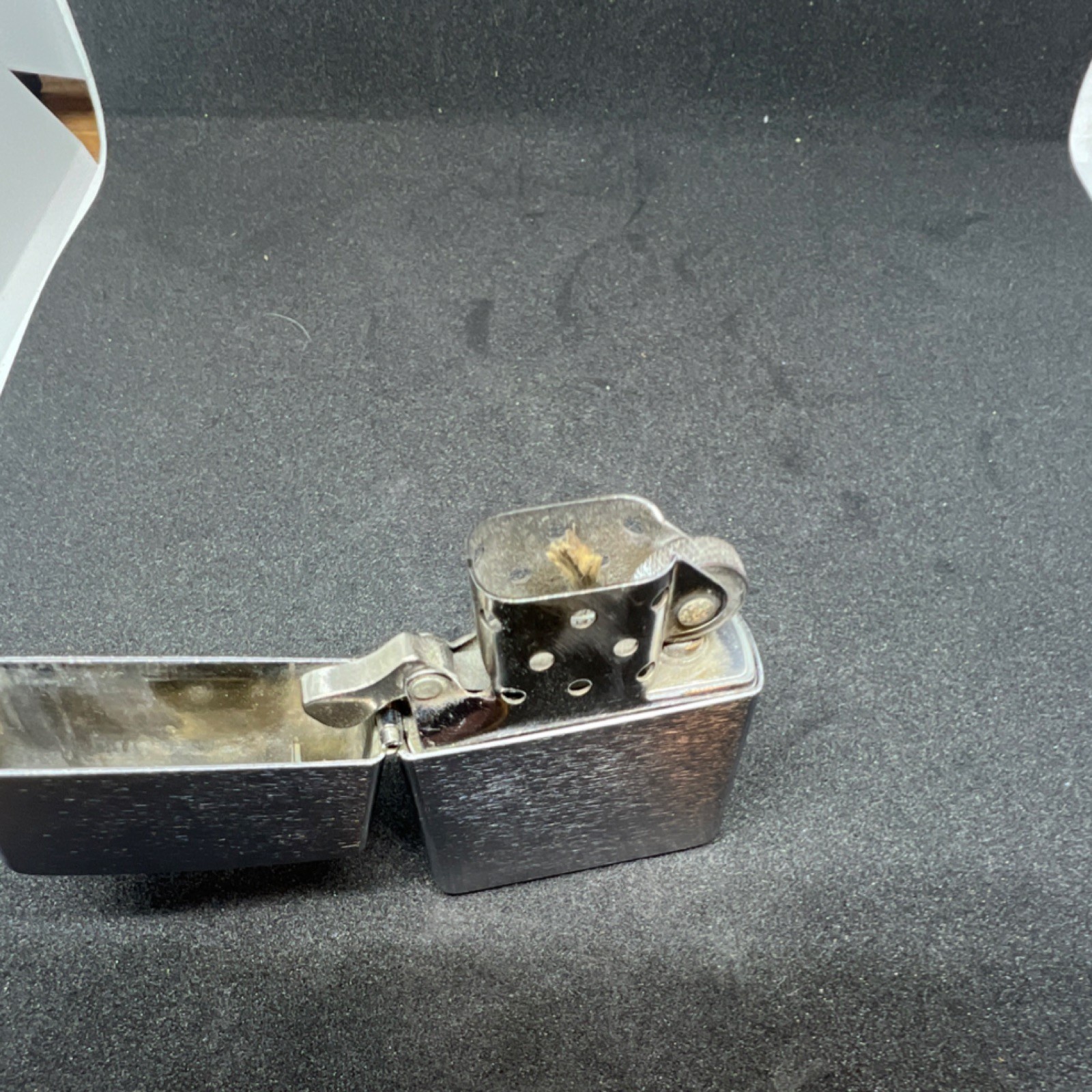 Zippo Chrome Silver Tone Flip Top Lighter Bradford, PA Made in U.S.A.