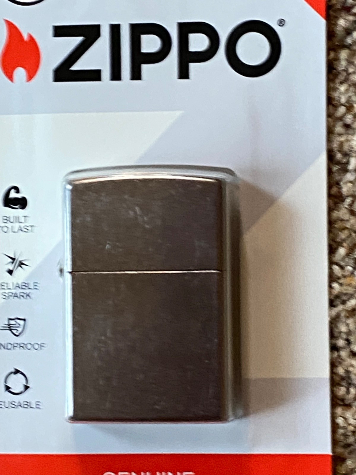 Vintage Zippo Lighter USA Original Package Unopened Lifetime Guarantee 011-047