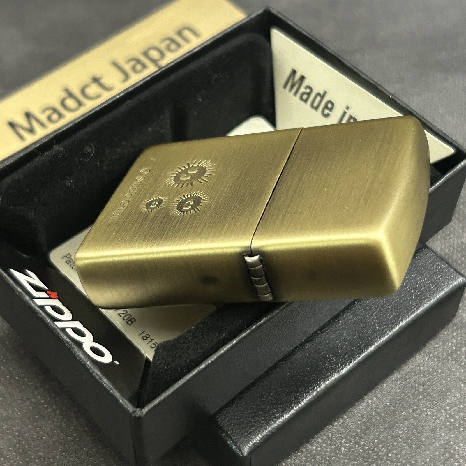 Zippo My Neighbor Small Totoro 3D Metal Gold Brass Lighter Studio Ghibli Japan