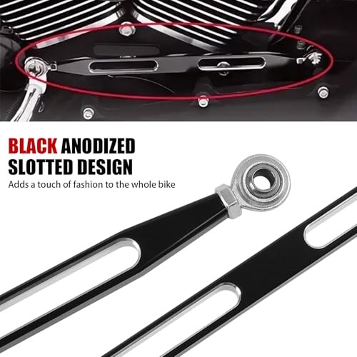 Motorcycle Gear Shift Linkage, Shifter Linkage Compatible for 12-13″ Black