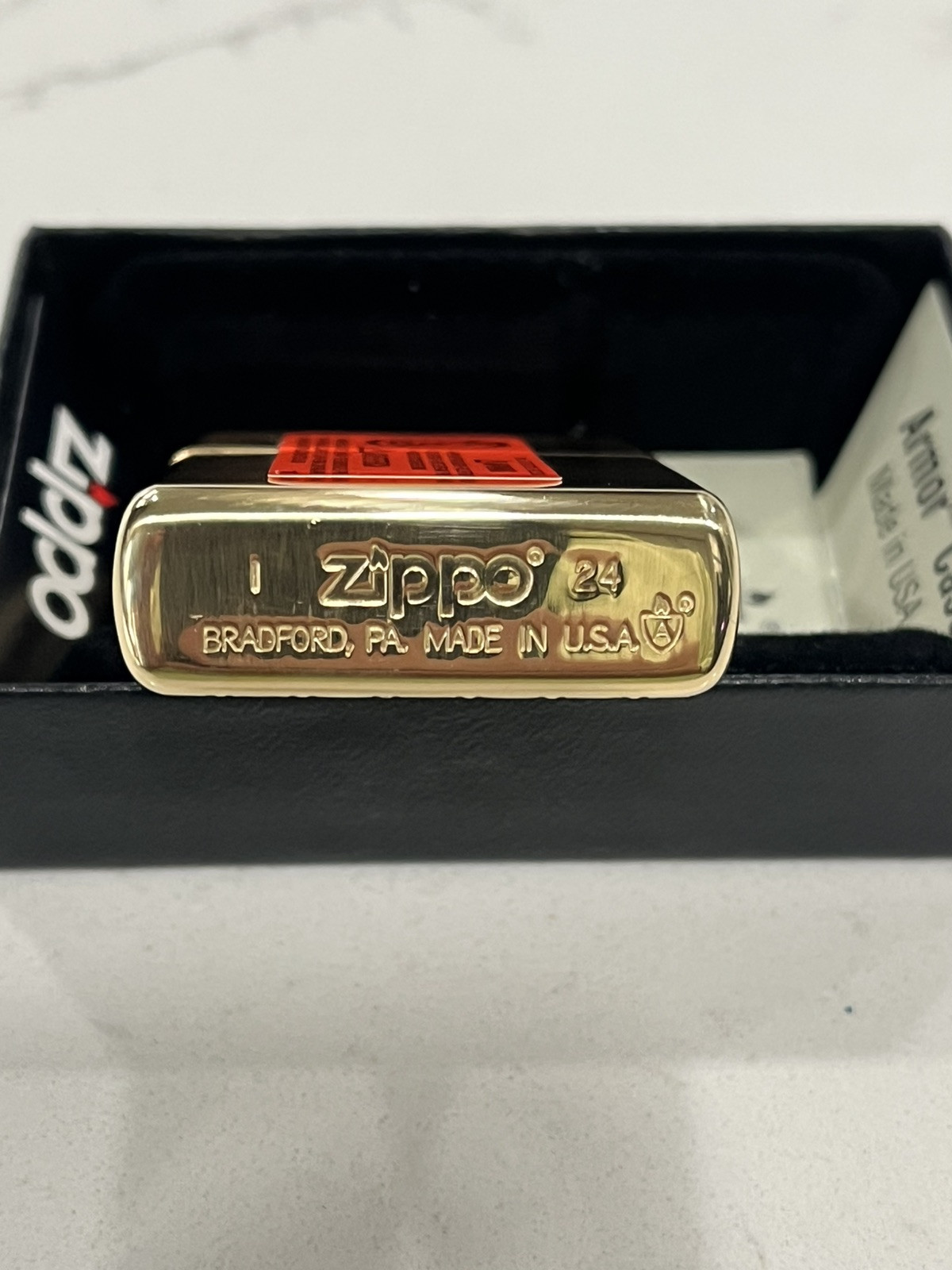 2024 Zippo Snap-On Gold tone Deep Carved
