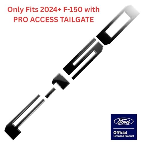 Premium Tailgate Letter Insert Kit for Pro Access – Black Chrome/Satin Black