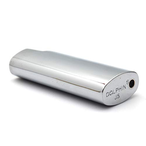 Metal Lighter Case Cover Holder Pouches for BIC Mini Size Lighter Type J5 Silver