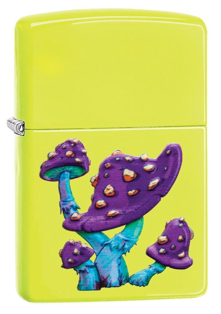 Mushroom Design Textured Print Zippo Lighter (Zippo Code 49189)