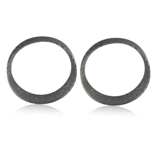 2PCS Exhaust Gasket for Motorcycle Exhaust Pipe,Wire and Graphite Exhaust