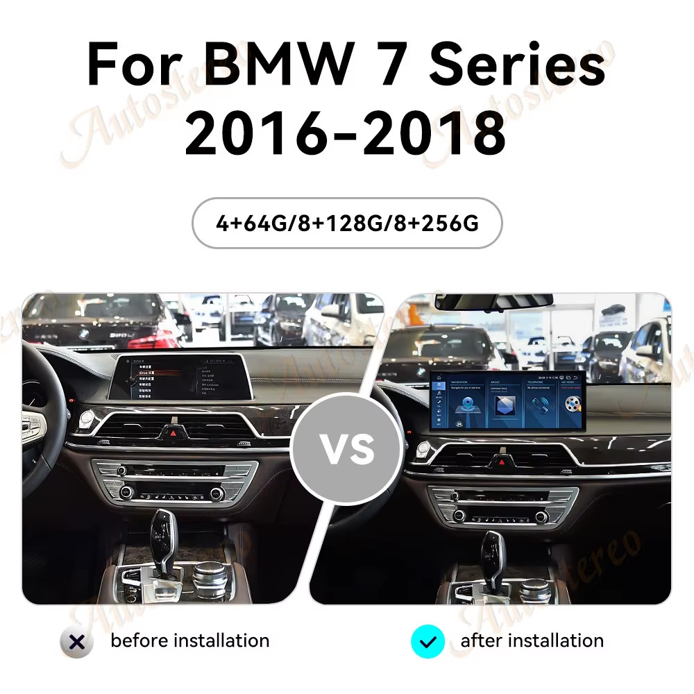15.8 Inch Qualcomm Android 13 Carplay For BMW 7 G11 G12 2016 2017 2018 Car Multi