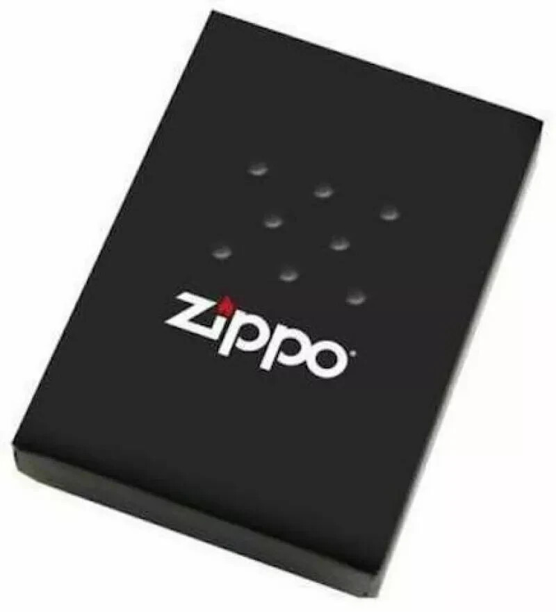 Case and US Flag Zippo Lighter Solid Brass New in Box