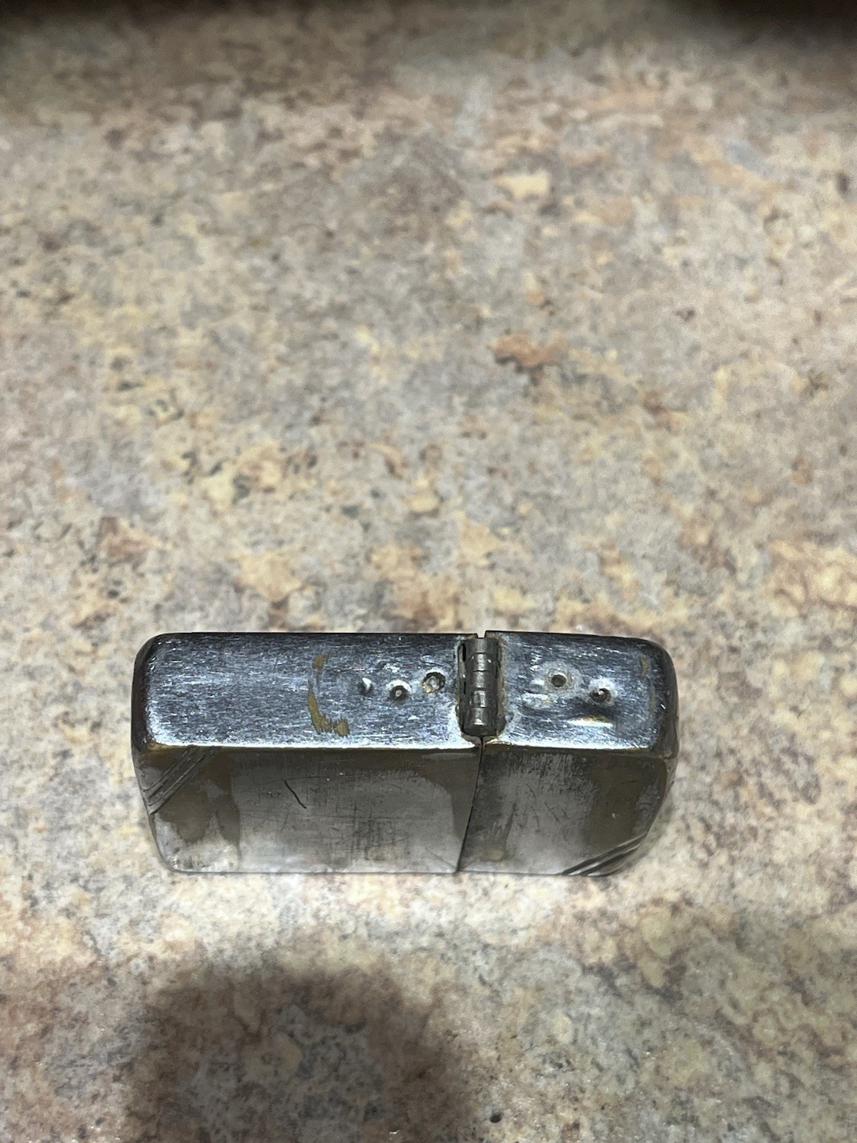 Vintage 1940-1941 Cut Corners No INSERT ZIPPO LIGHTER – Has Been Fixed