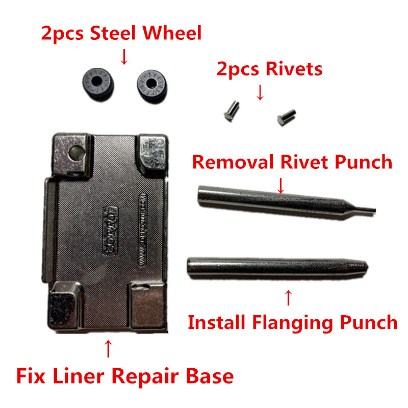Universal Zorro Lighter Repair Kit with Two Flintwheels & Rivets – Fits: Zippo