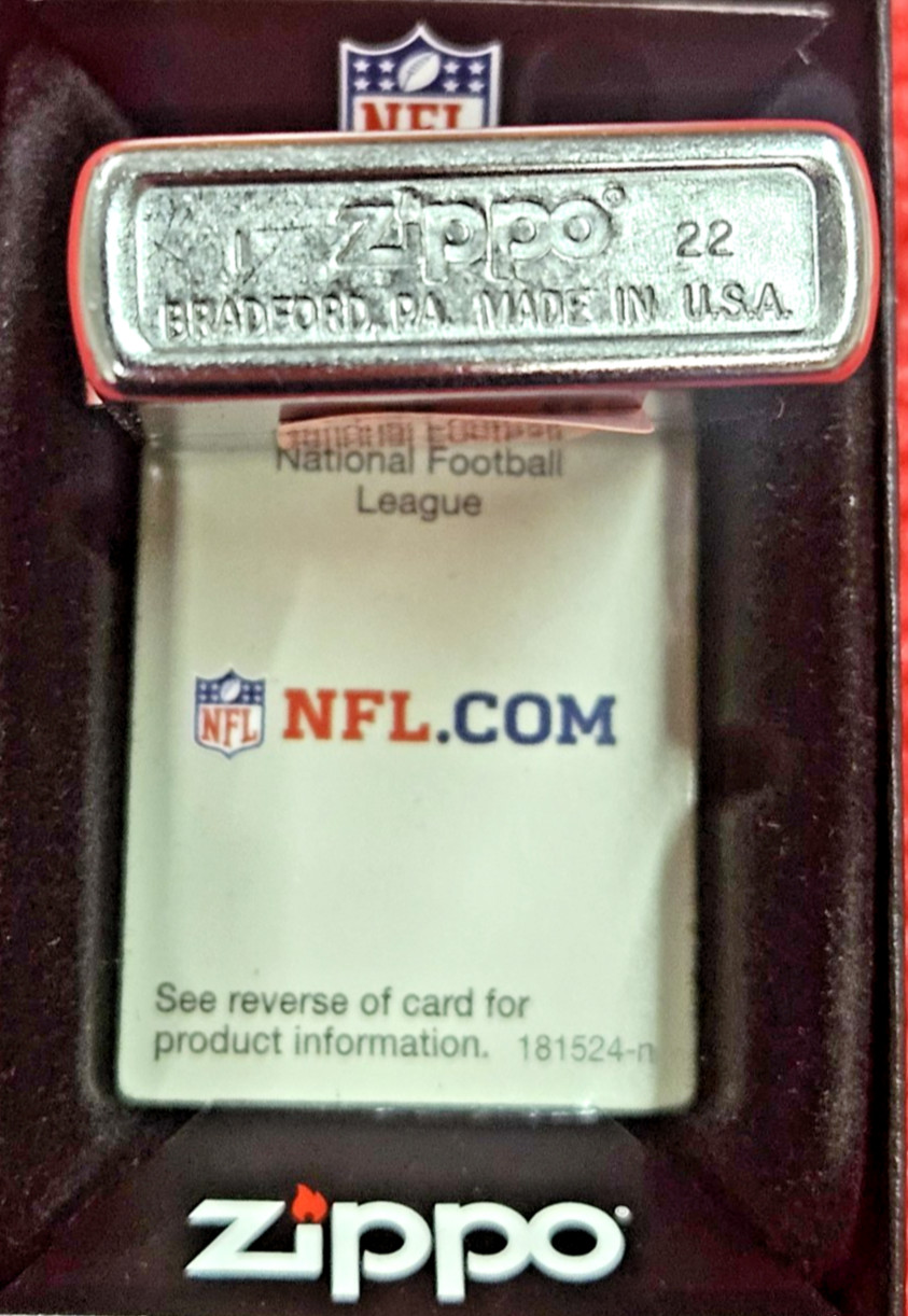 Zippo 48419 Windproof Lighter NFL Atlanta Falcons Helmet New Old Stock
