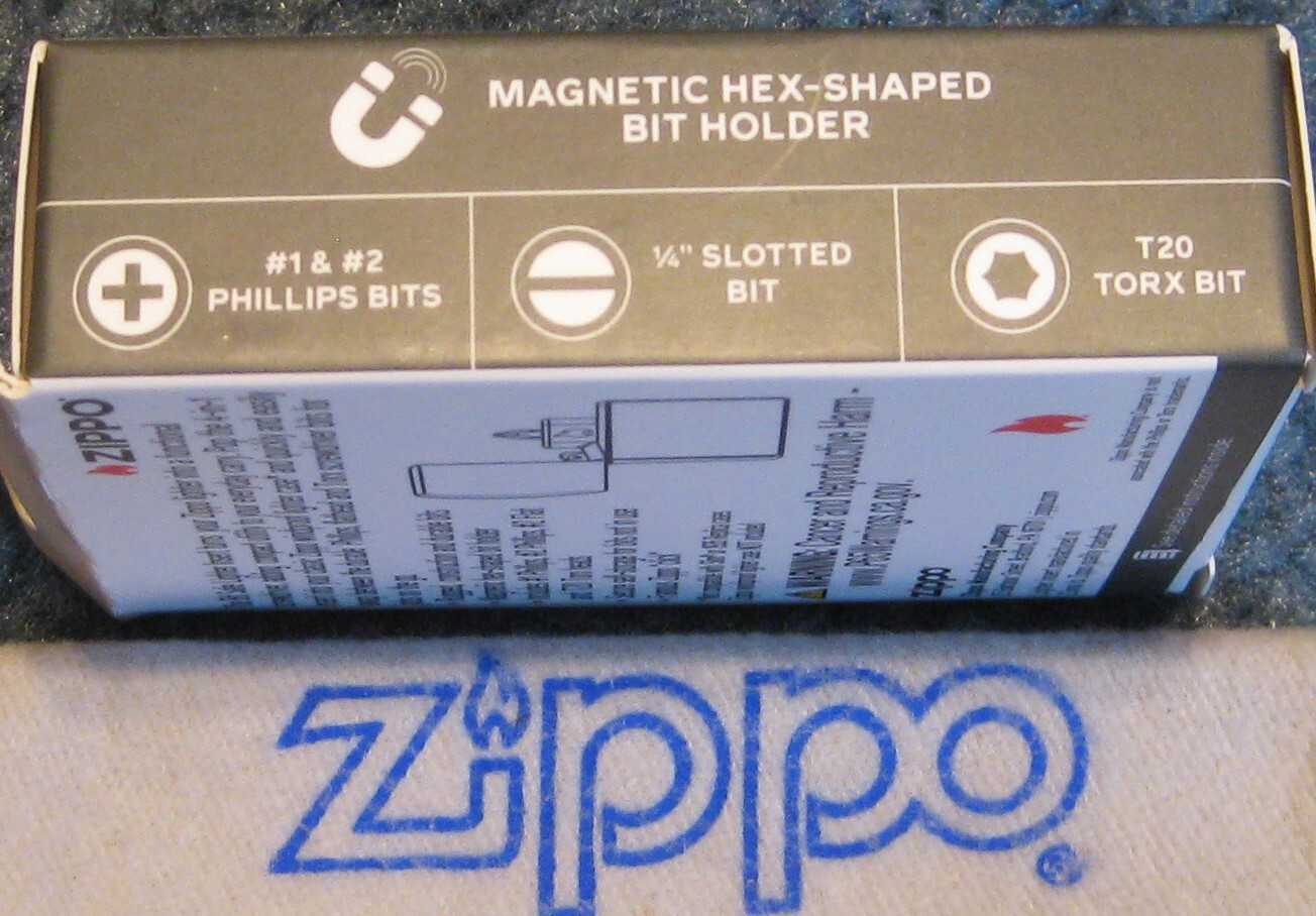 ZIPPO BIT SAFE INSERT 4 in 1 65701 Fit in Your Lighter Case NEW Magnetic TORX