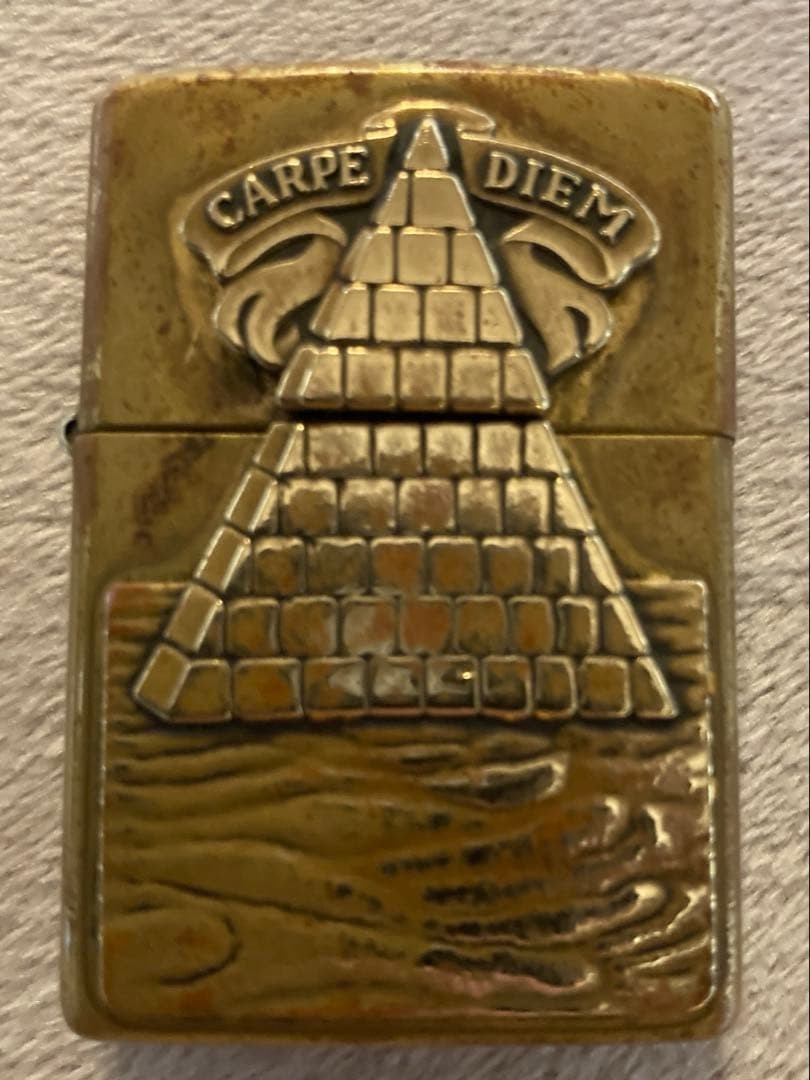 [Rare] ZIPPO (Year 2000) „Carpe Diem“ Freemason Trick Lighter