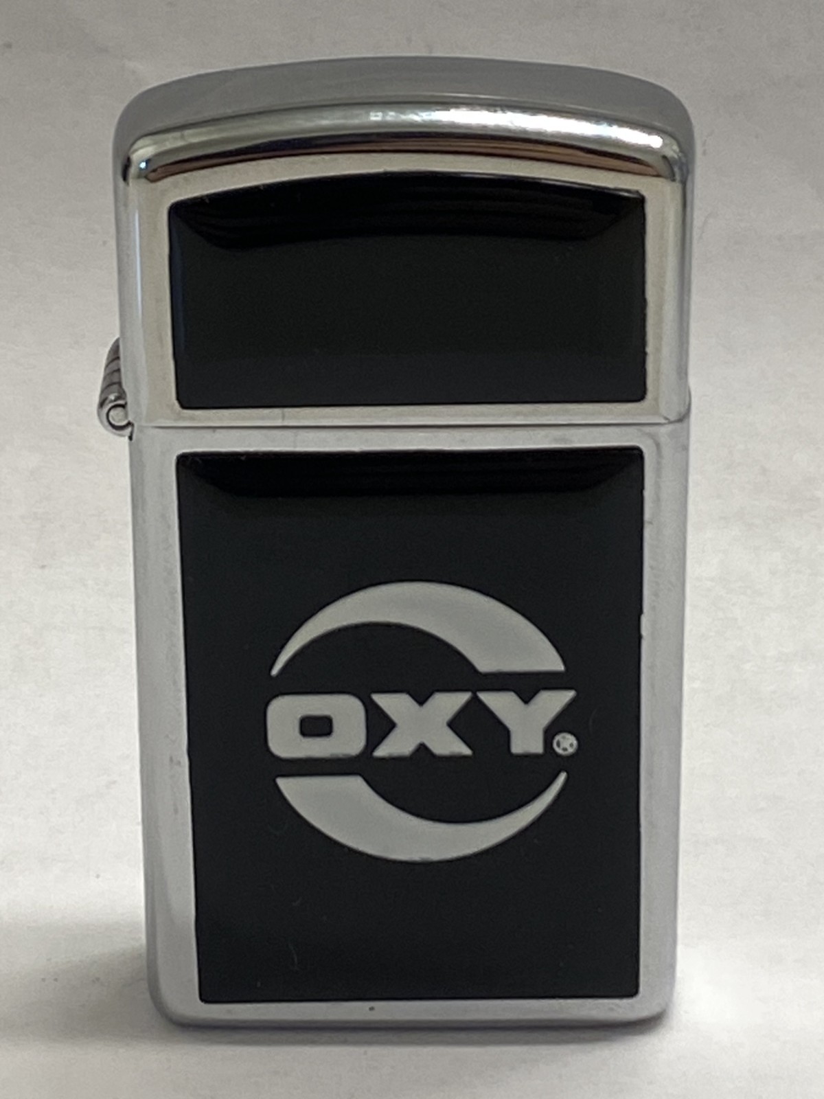 Vintage 1983 Oxy Occidental Petroleum Corporation Slim Ultralite Zippo Lighter