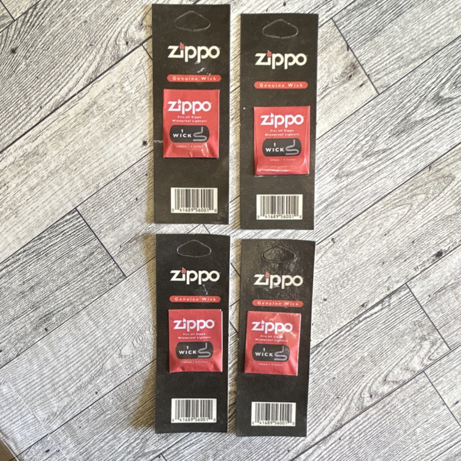 Lot of 4 Zippo Genuine Wick for Windproof Lighters Genuine Wicks 4.5 Inch 100mm