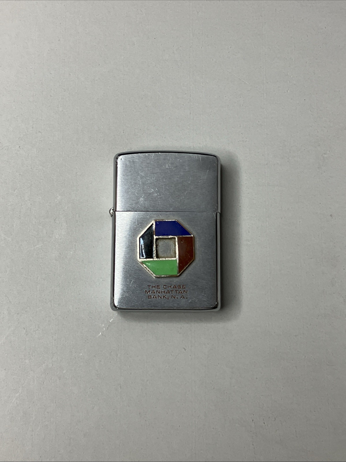 Vintage Zippo Lighter 1960’s Advertising The Chase Manhattan Bank N.A.