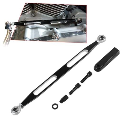 Motorcycle Gear Shift Linkage, Shifter Linkage Compatible for 12-13″ Black