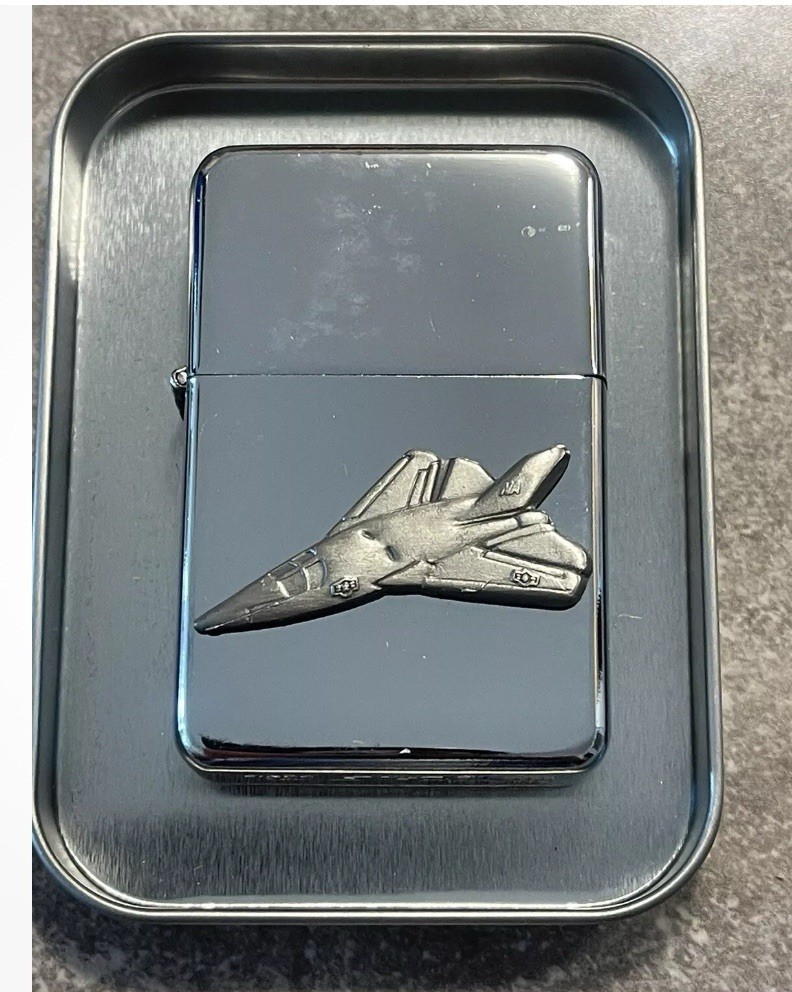 Military Earth Chrome Lighter By Star General Dynamics F-111 Aardvark