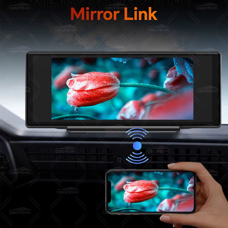 5K+1080P K8s Wireless Carplay & Android Auto 10.26 Inch Dash Cam Dual Lens GPS N