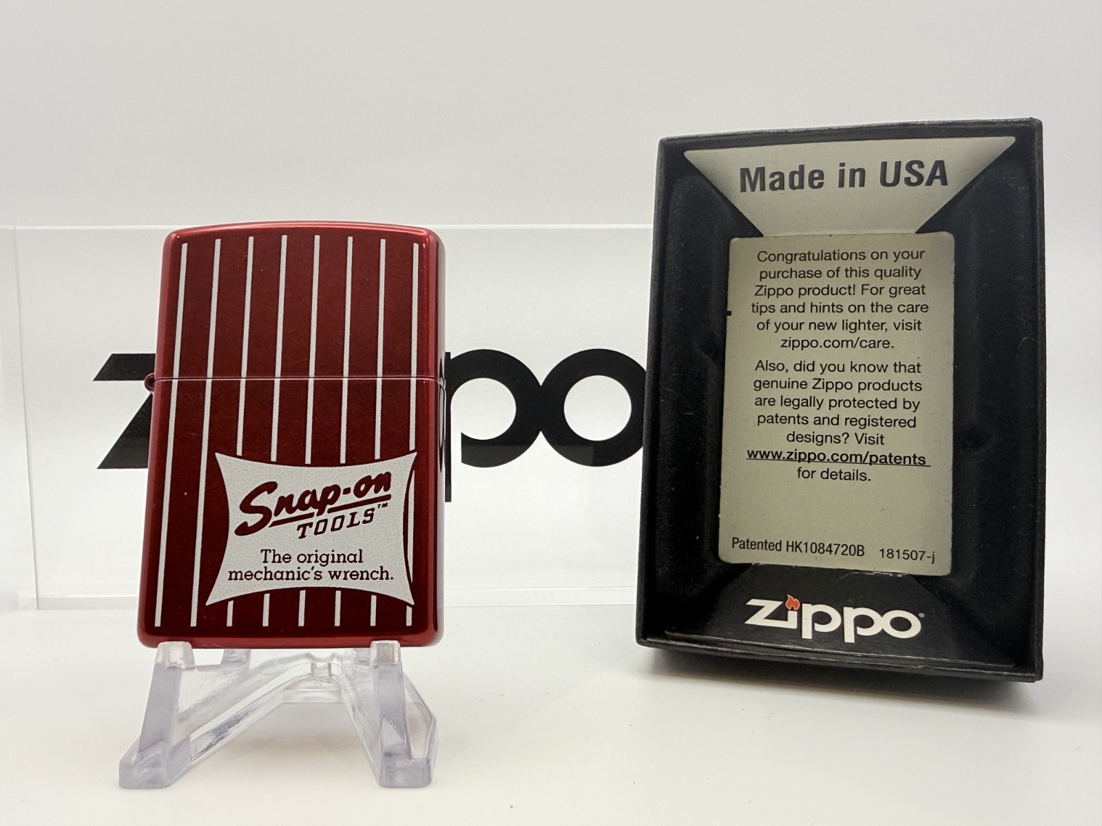 GENUINE ZIPPO LIGHTER SNAP ON TOOLS THE ORIGINAL MECHANIC’S WRENCH BOXED & NEW