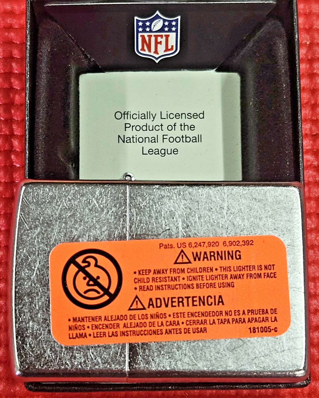 Zippo 48420 Windproof Pocket Lighter NFL Baltimore Ravens Helmet New Old Stock