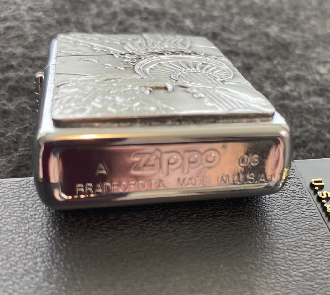 Harley Davidson Zippo Eagle American Flag Statue of Liberty 2006 Never Used