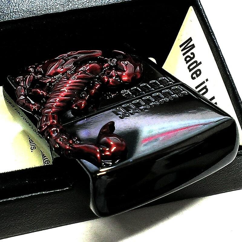 ZIPPO Venom Scorpion Metal Zippo Lighter Red Black Scorpion Cool Engraving Styli