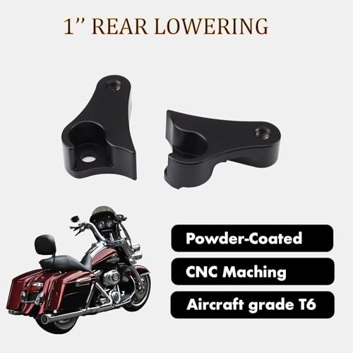 08-23 1″ Lowering Link Kit Fits for Harley Davidson Touring Matt Black