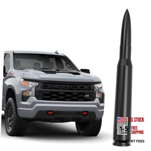 American Flag 50 Cal Bullet Antenna – Anti 5.5 inch American Flag Black Style