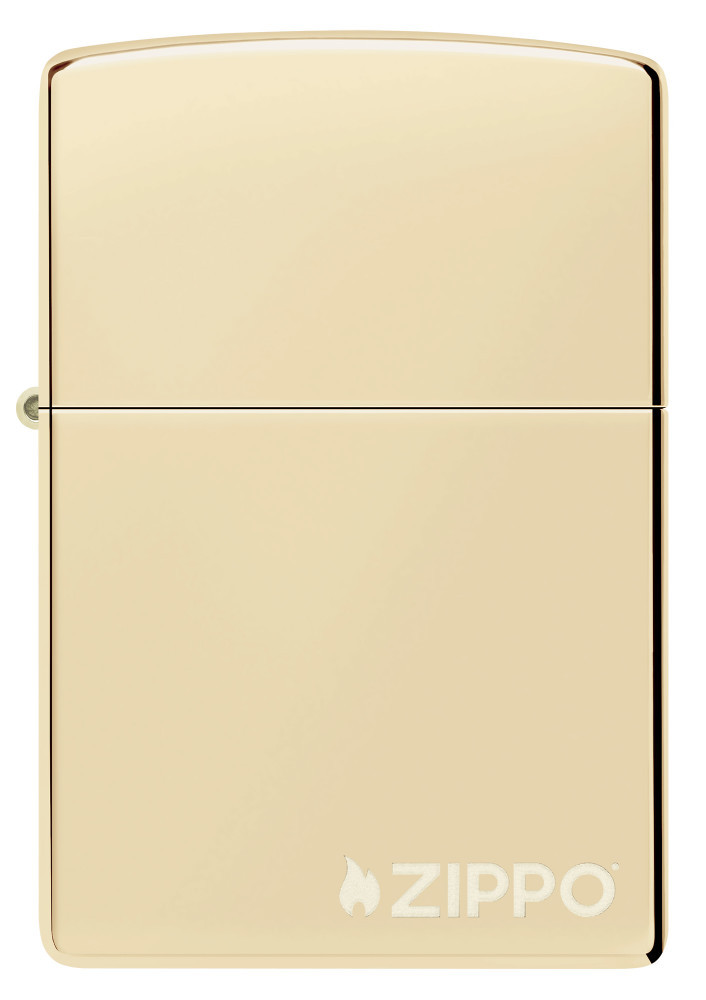 Zippo Classic Champagne Zippo Logo Windproof Pocket Lighter, 46682ZL