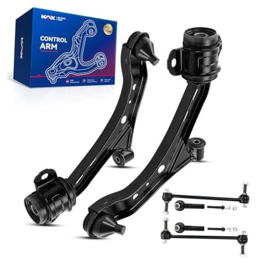 Front Upper Control Arm w/Ball Joint & Sway Bar/Outer Tie Rod End 4CAK3440-2