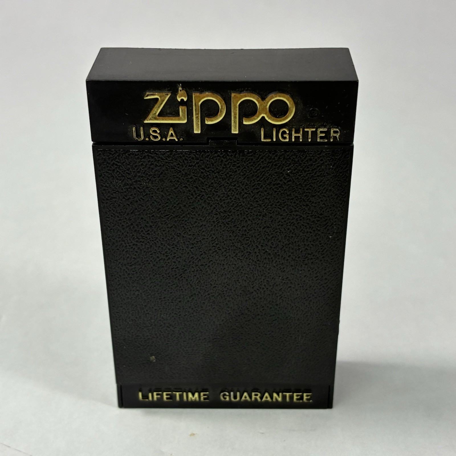 Vtg 2002 Zippo Firefighter Satin Chrome Lighter w/Box & Manual VGC Made in USA