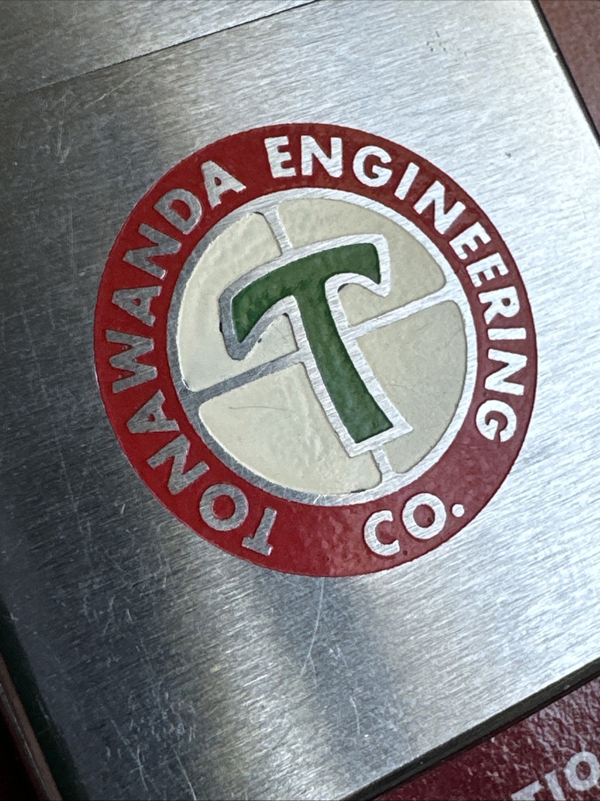 1958 Vintage Zippo Lighter – Tonawanda Engineering Company – Candy Striped Box