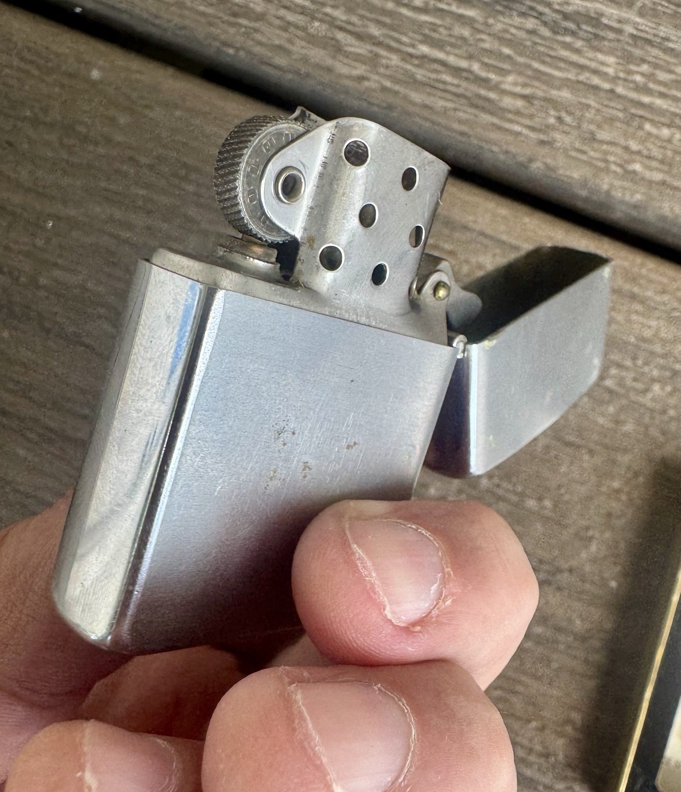 Vtg Ottawa Steel ZIPPO LIGHTER Advertising w/ Box Kansas