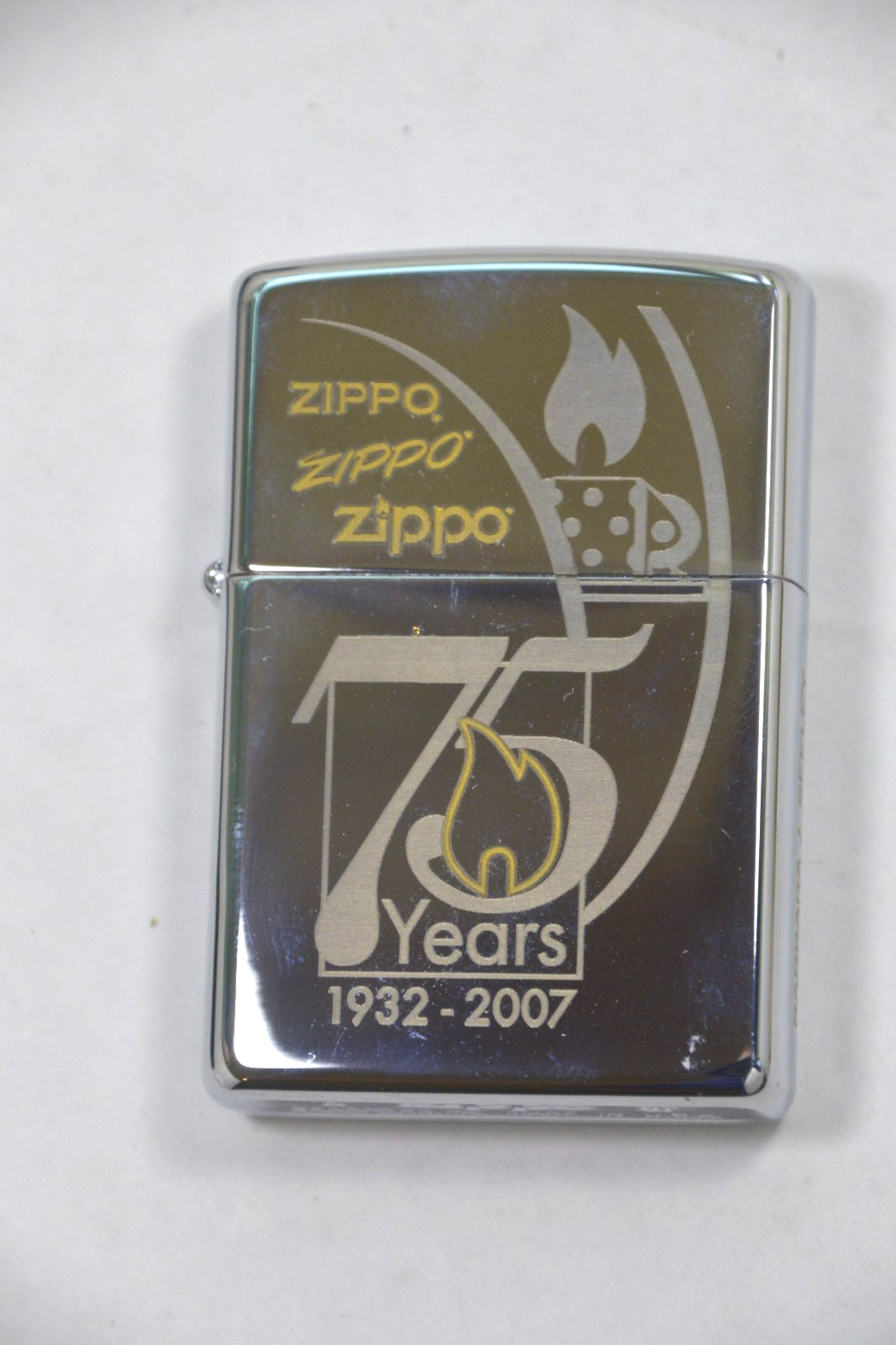 75th Anniversary Zippo Lighter Employee Edition W/Name Engraved 2007