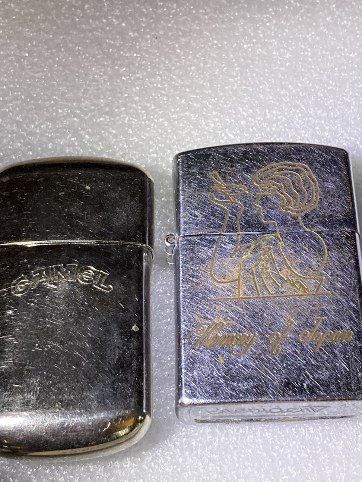 Scripto Vu-Lighter Zippo Misc. Lot 9 count