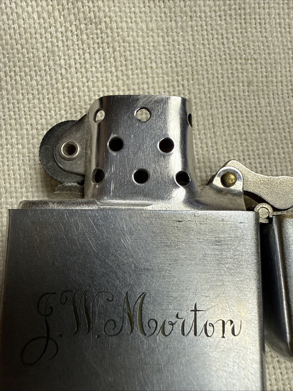 1950s Zippo GM Diesel Engine United Tool Co General Motors JW Morton Signature