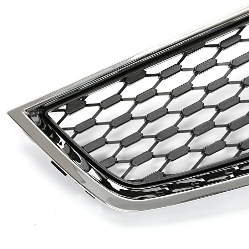 Upper & Lower Grille Grill Compatible with 2010-2015 Chevy Chevrolet Equinox