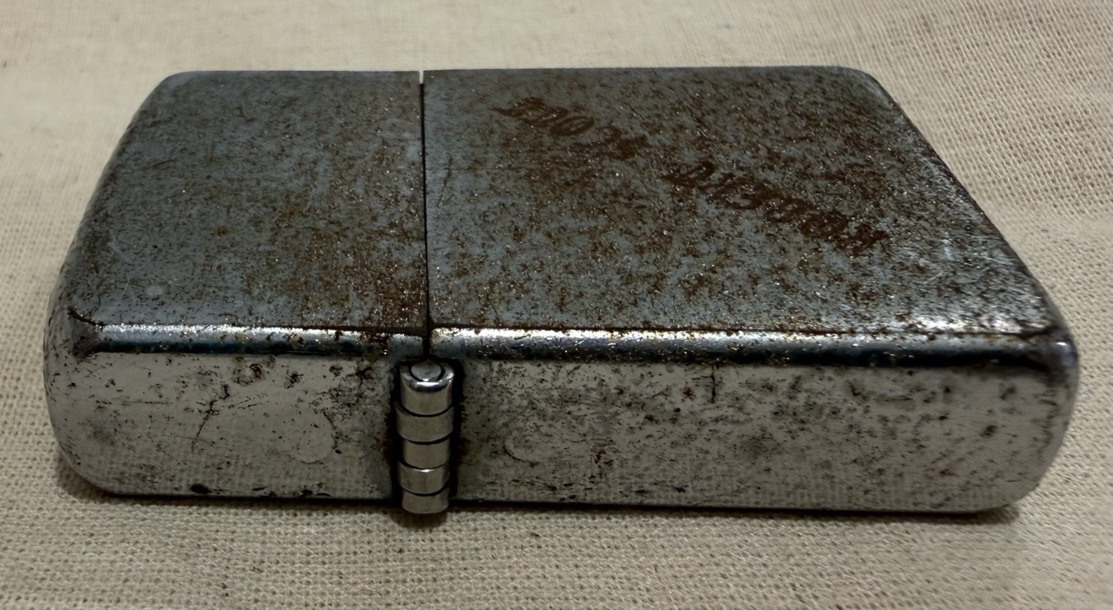 Vintage Military Zippo Lighter WWII Era Army Engraved Robert Scott West Point