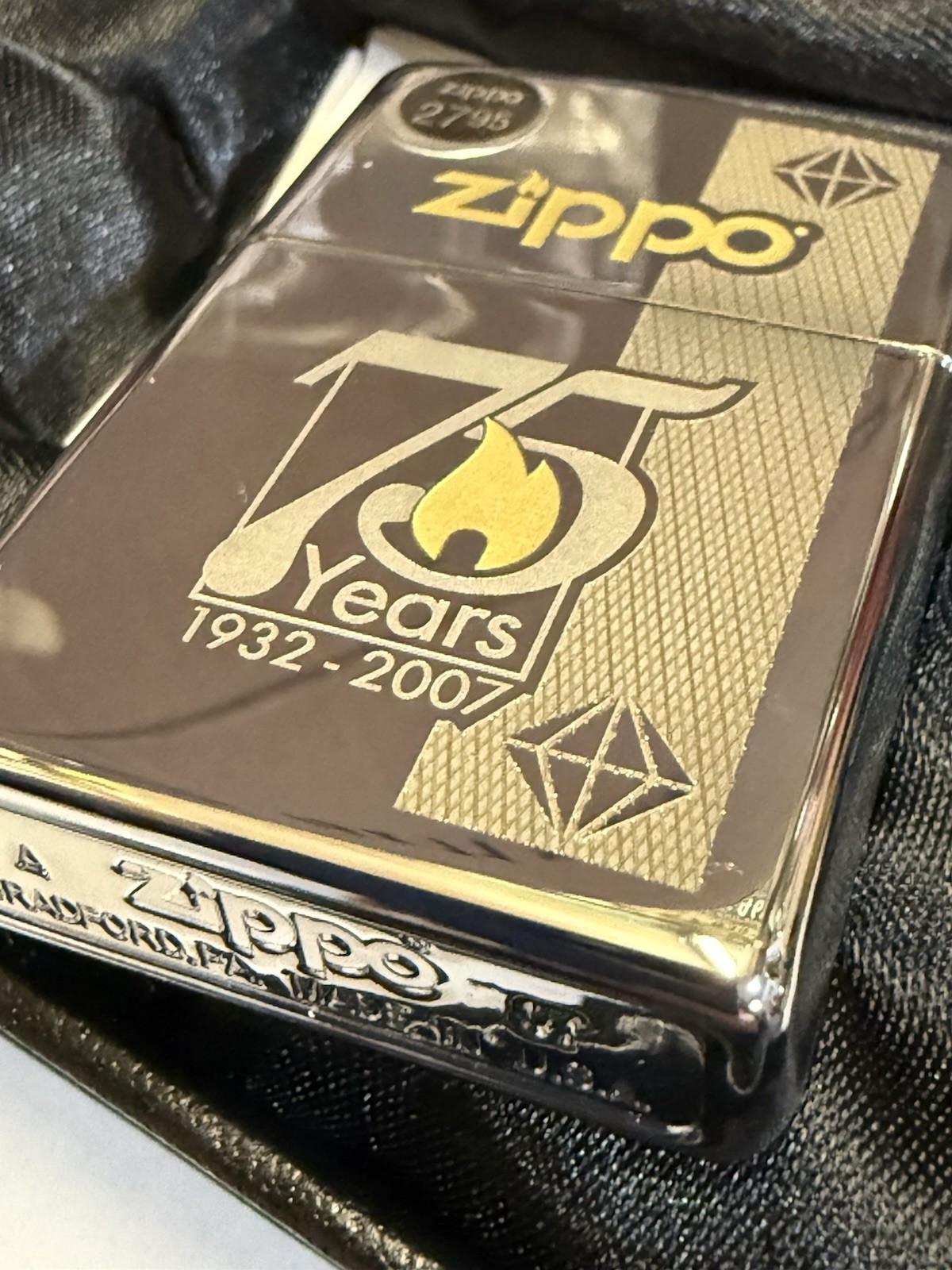 Zippo 75th Anniversary Lighter 1932-2007 NEW MIB A-07 Unfired Complete