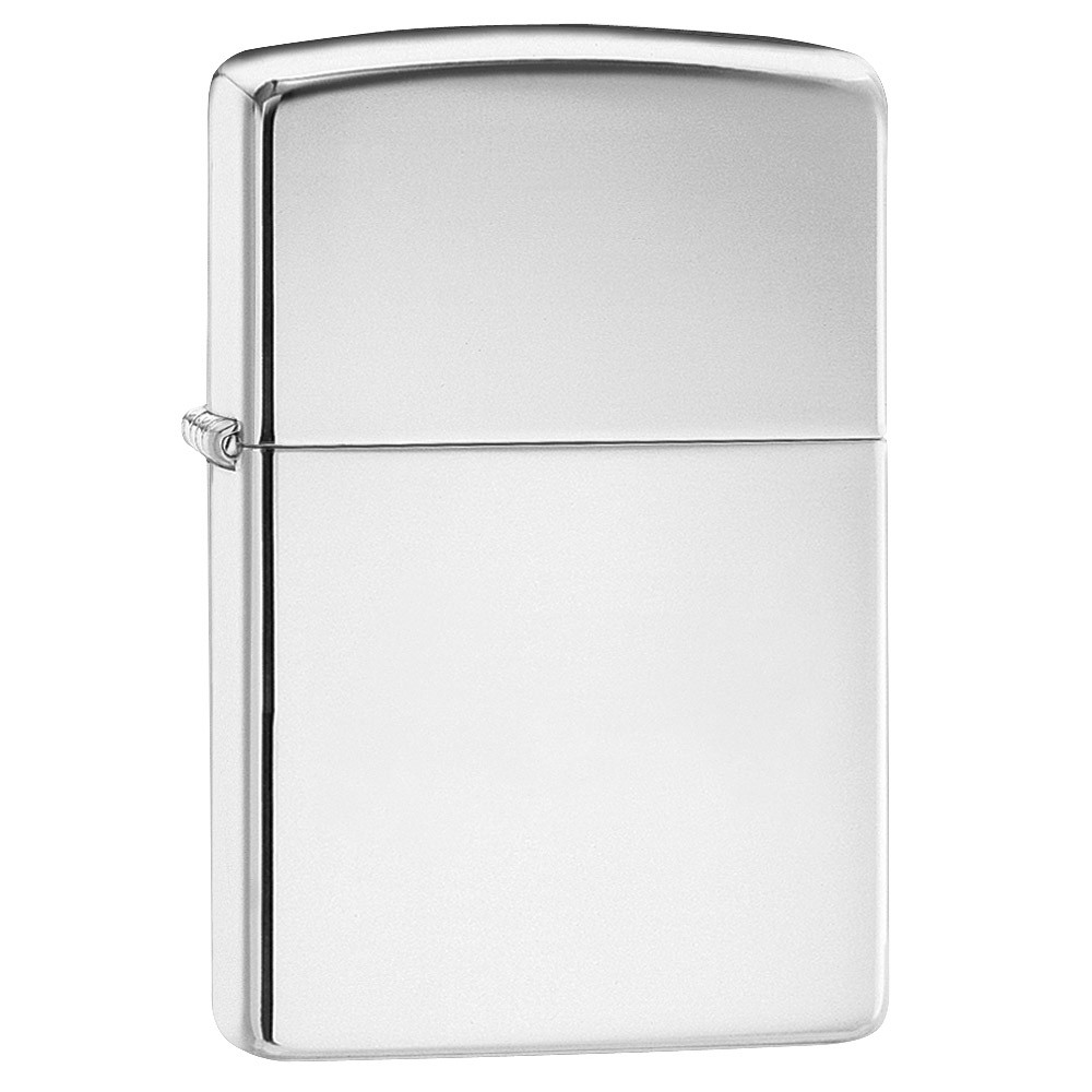 Zippo Highly Polished Chrome Refillable Classic Lighter Plain Windproof Design