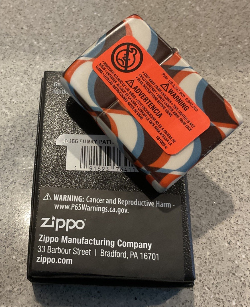 Genuine Brand New 2024 ZIPPO Lighter ART DECO SHAPES Premium 540 Allround Design