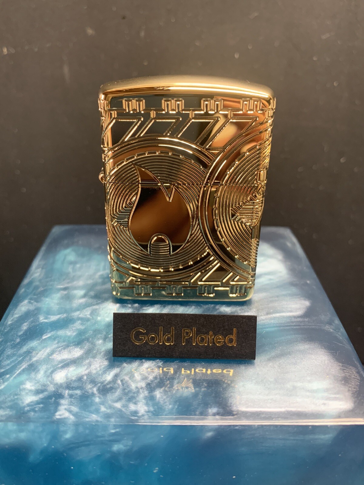 Zippo Armor Gold Plated Zippo Lighter New In Box