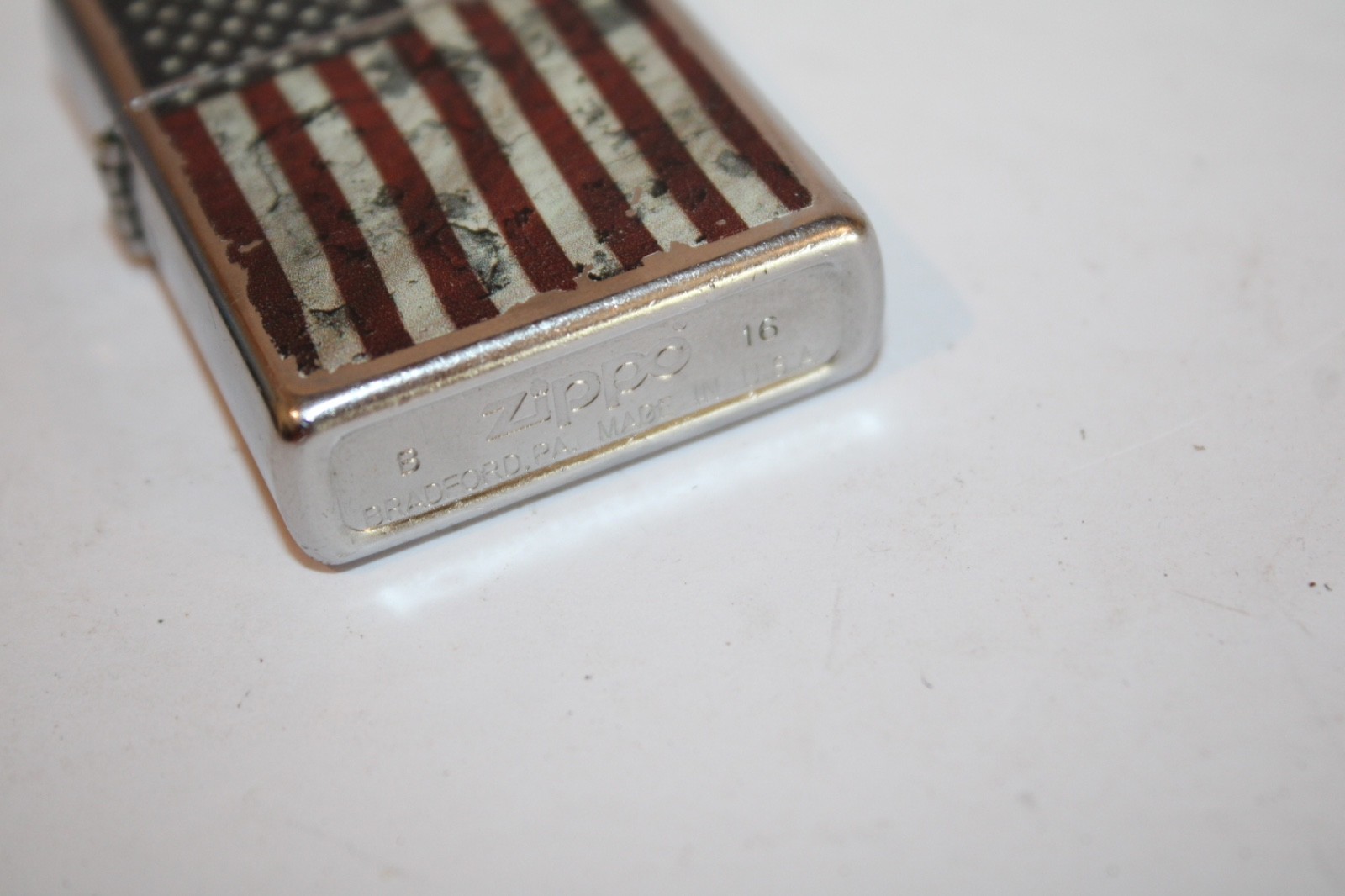 Zippo Lighter 2016 United States of America American Flag Distressed Old Glory