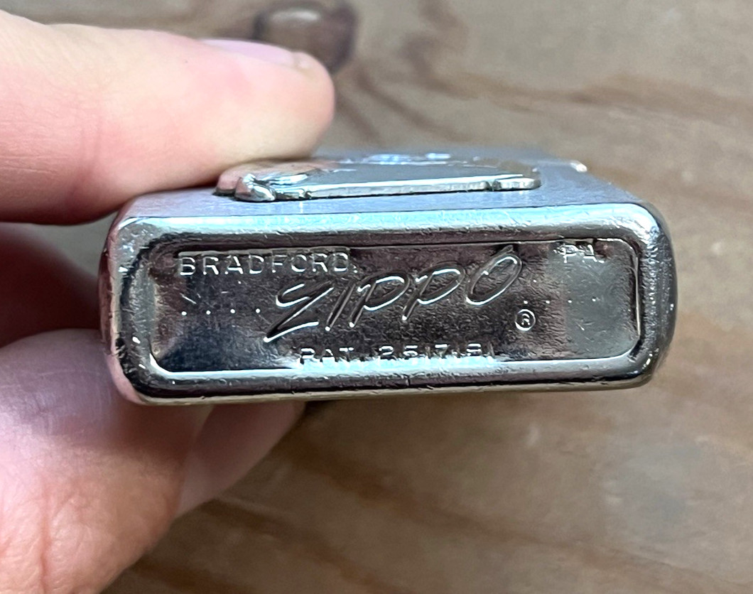 Vintage 1957 Zippo General Telephone System Chrome Advertising Lighter Rare