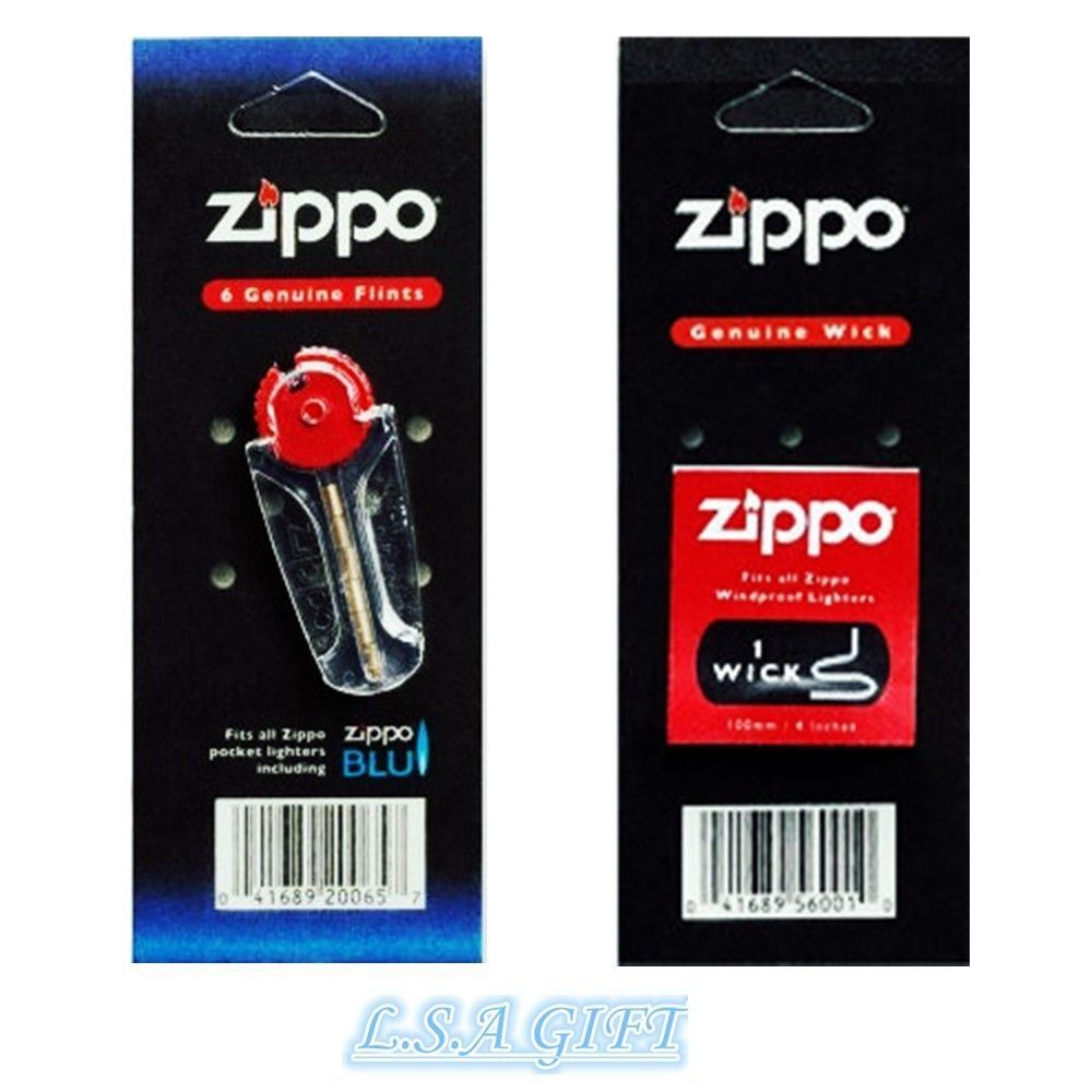 New Zippo Lighters Replacement 6 Value Packs (24 flints+ 2 wicks)